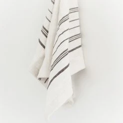 Creative Women Home Goods Avery Tea Towel - Gray