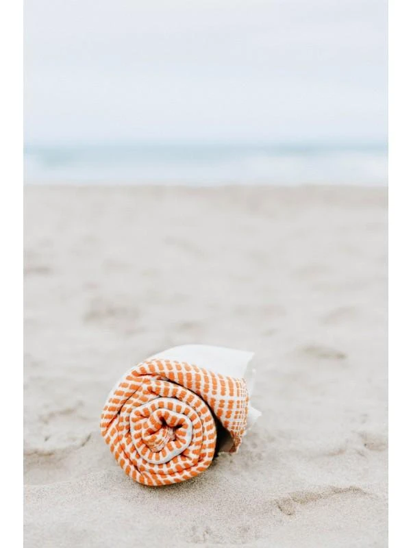 Creative Women Camden Bath Towel - Tangerine + Azure Home Goods 4 Creative Women Camden Bath Towel - Tangerine + Azure Home Goods