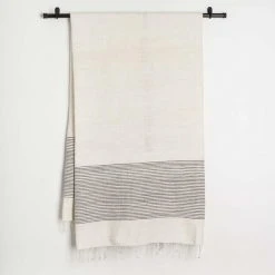 Creative Women Home Goods Riviera Bath Towel - Gray