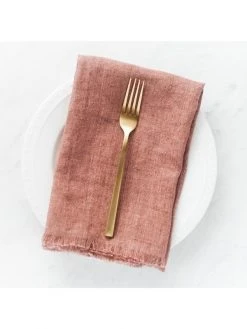 Creative Women Stone Washed Linen Napkin - Ash Rose Best Sellers