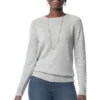 Synergy Organic Clothing Crew Sweater - Heather Gray Sale 1 Synergy Organic Clothing Crew Sweater - Heather Gray Sale