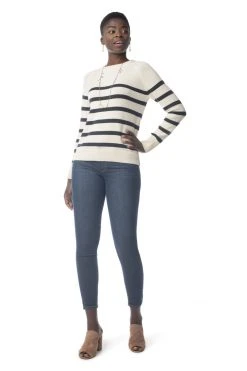 Synergy Organic Clothing Crew Sweater - Stripe