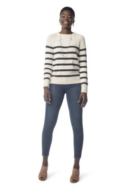 Synergy Organic Clothing Crew Sweater - Stripe