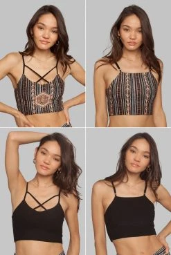 Wolven Crisscross Four-Way Recycled Top - Zephyr 15 Wolven Crisscross Four-Way Recycled Top - Zephyr