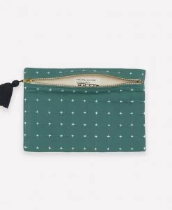 Anchal Cross Stitch Clutch Pouch
