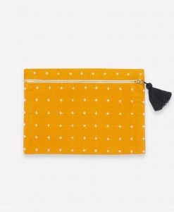 Anchal Cross Stitch Clutch Pouch