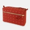 Anchal Accessories Cross Stitch Toiletry Bag - Rust 2 Anchal Accessories Cross Stitch Toiletry Bag - Rust
