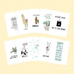Cute Root Birthday Variety Plantable Cards - 10 Pack Greeting Cards