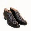 Darzah Special Occasion Tatreez Bootie - Black 1 Darzah Special Occasion Tatreez Bootie - Black
