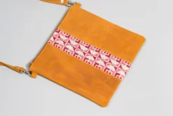 Darzah Camel Tatreez Crossbody Bag Fair Trade