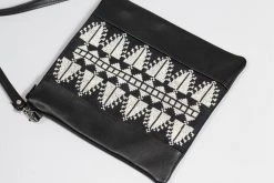 Darzah Cypress Tatreez Crossbody Bag - Ecru