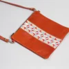 Darzah Clay Tatreez Crossbody Bag — Blue + Rust Fair Trade