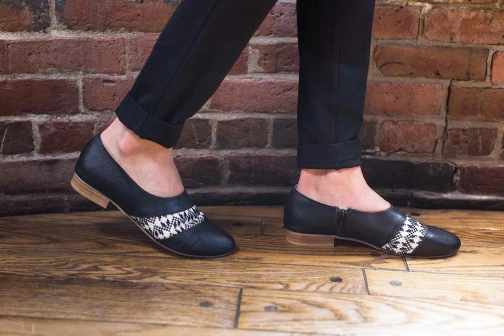 Darzah Shoes Tatreez Oxford - Black 4 Darzah Shoes Tatreez Oxford - Black