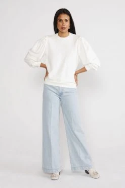 ÉTICA New Arrivals Devon Wide Leg Jeans - Sea Breeze 9 ÉTICA New Arrivals Devon Wide Leg Jeans - Sea Breeze