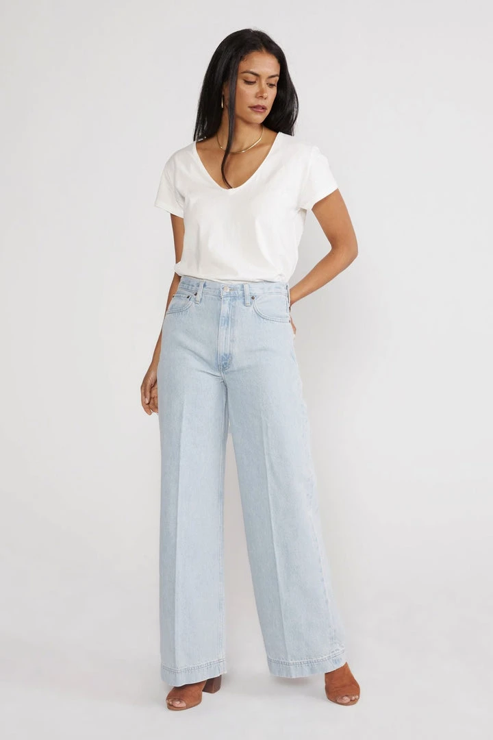 ÉTICA New Arrivals Devon Wide Leg Jeans - Sea Breeze 3 ÉTICA New Arrivals Devon Wide Leg Jeans - Sea Breeze