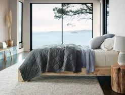 Coyuchi Home Goods Diamond Stitched Comforter - Shadow 8 Coyuchi Home Goods Diamond Stitched Comforter - Shadow