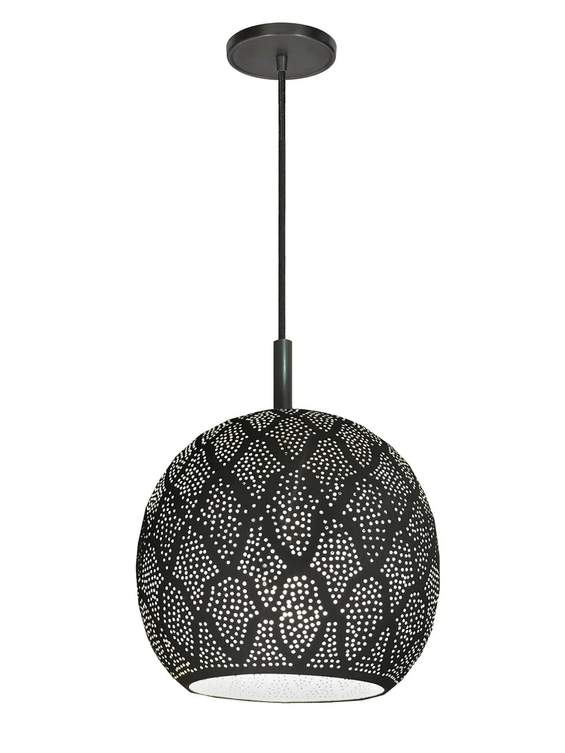 Dounia Home Aria Pendant Light - Gunmetal Handcrafted 3 Dounia Home Aria Pendant Light - Gunmetal Handcrafted