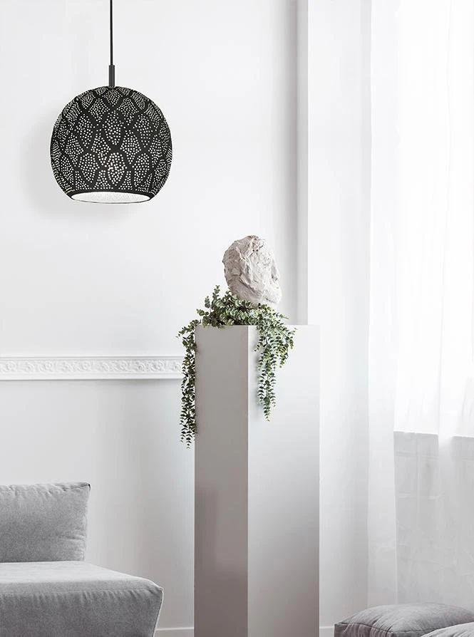 Dounia Home Aria Pendant Light - Gunmetal Handcrafted 4 Dounia Home Aria Pendant Light - Gunmetal Handcrafted