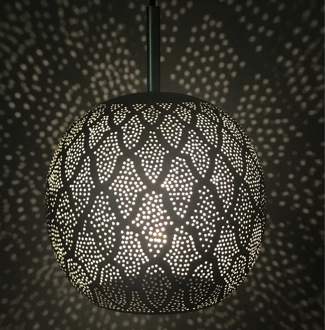Dounia Home Aria Pendant Light - Gunmetal Handcrafted 5 Dounia Home Aria Pendant Light - Gunmetal Handcrafted