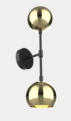 Dounia Home Mishal Dual Globe Wall Sconce Lighting 22 Dounia Home Mishal Dual Globe Wall Sconce Lighting