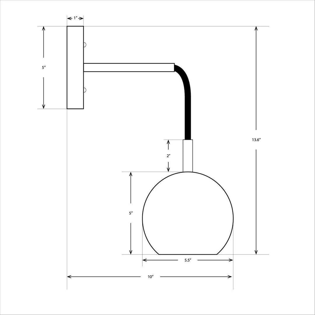 Dounia Home Lighting Mishal Wall Sconce - Silver 5 Dounia Home Lighting Mishal Wall Sconce - Silver