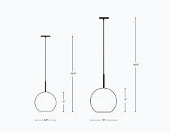 Dounia Home Lighting Nur Pendant Light - Gunmetal