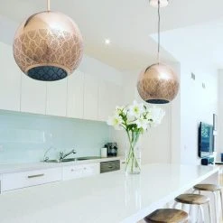 Dounia Home Nur Reversed Pendant Light - Brass Lighting 17 Dounia Home Nur Reversed Pendant Light - Brass Lighting