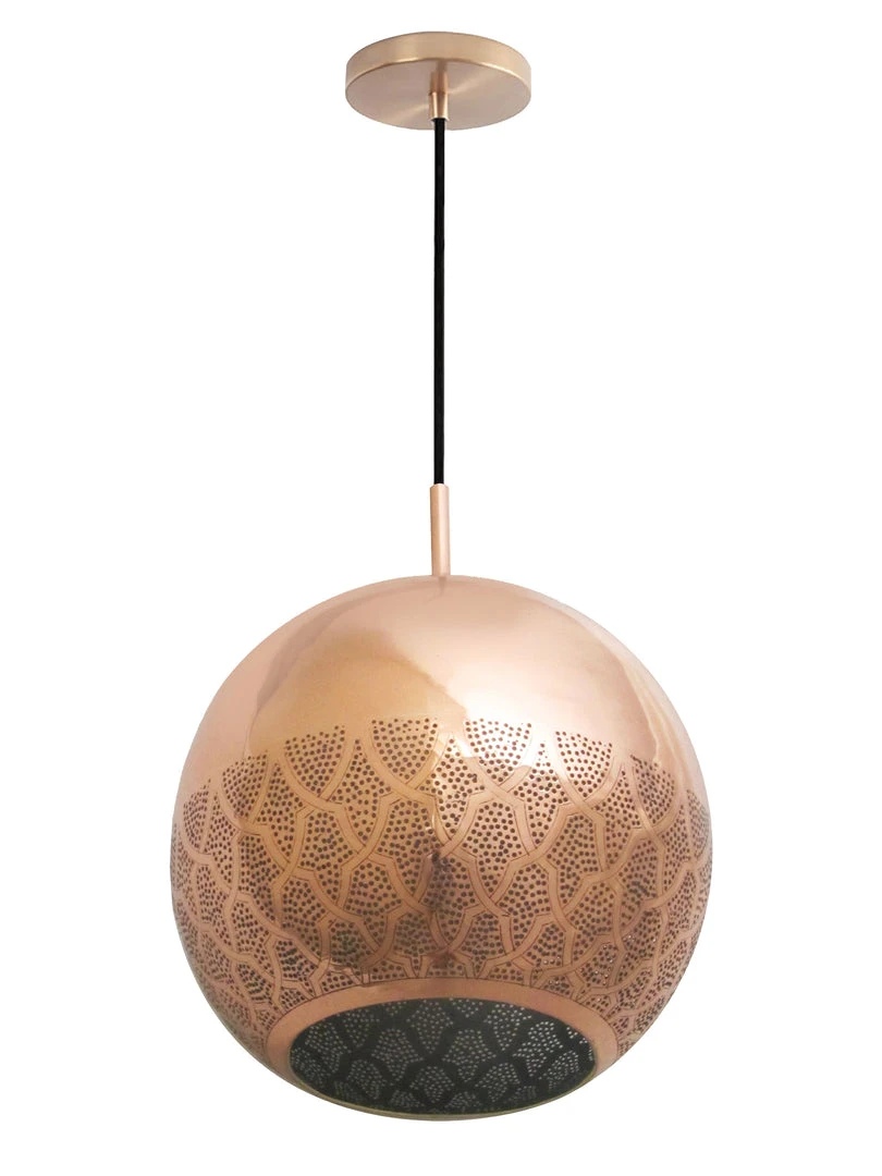 Dounia Home Nur Reversed Pendant Light - Brass Lighting 9 Dounia Home Nur Reversed Pendant Light - Brass Lighting