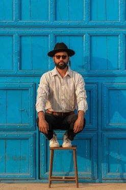 Dushyant Asthana Men's Amir Shirt - Multicolor Stripes