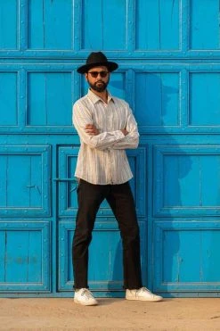 Dushyant Asthana Men's Amir Shirt - Multicolor Stripes