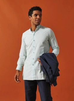Dushyant Asthana Men's Jaipur Oversized Shirt - Pastel Blue