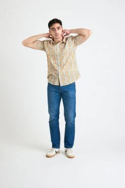 Dushyant Asthana Men's Prat Short Sleeve Shirt - Citrus Floral