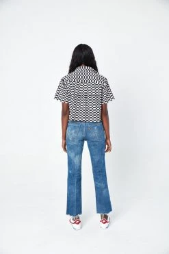 Dushyant Asthana Cami Checkers Crop Shirt Clothing