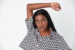 Dushyant Asthana Cami Checkers Crop Shirt Clothing