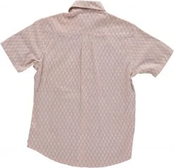 Dushyant Asthana Men's Folk Short Sleeve Shirt - Leaf Motif