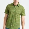 Dushyant Asthana Men's Prat Short Sleeve Shirt - Green Sticks