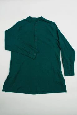 Dushyant Asthana Men's Bombay Oversized Shirt - Dark Green 10 Dushyant Asthana Men's Bombay Oversized Shirt - Dark Green