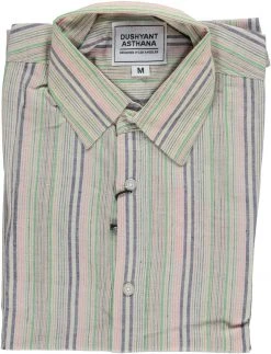 Dushyant Asthana Men's Amir Shirt - Multicolor Stripes 9 Dushyant Asthana Men's Amir Shirt - Multicolor Stripes