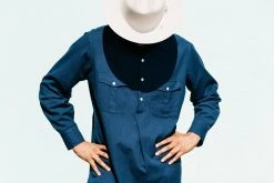 Dushyant Asthana Men's Kameez Oversized Shirt - Mood Indigo