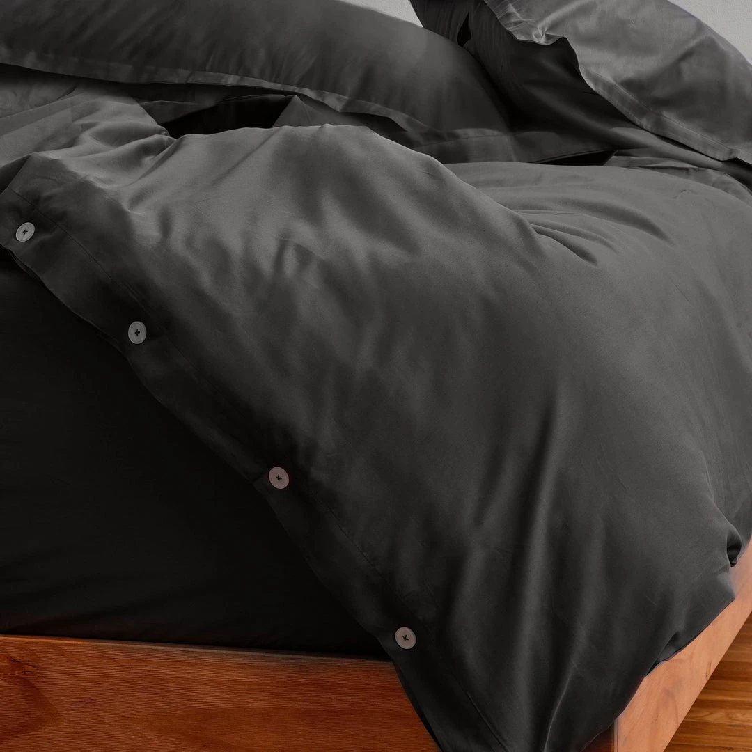 Looma Home Goods Duvet Set - Charcoal 5 Looma Home Goods Duvet Set - Charcoal