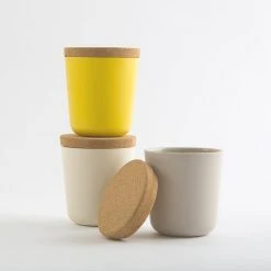 EKOBO Best Sellers Large Recycled Bamboo Storage Jar Set