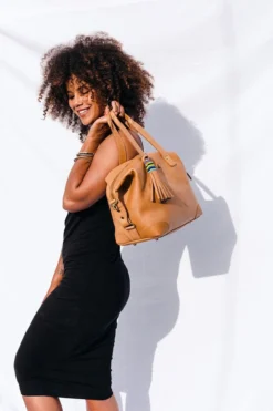 Abby Alley Ellen Handbag - Chestnut Handcrafted