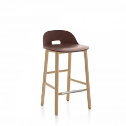 Emeco Alfi Recycled Low Back Counter Stool - Ash Furniture