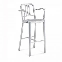 Emeco Furniture Navy Recycled Barstool With Arms