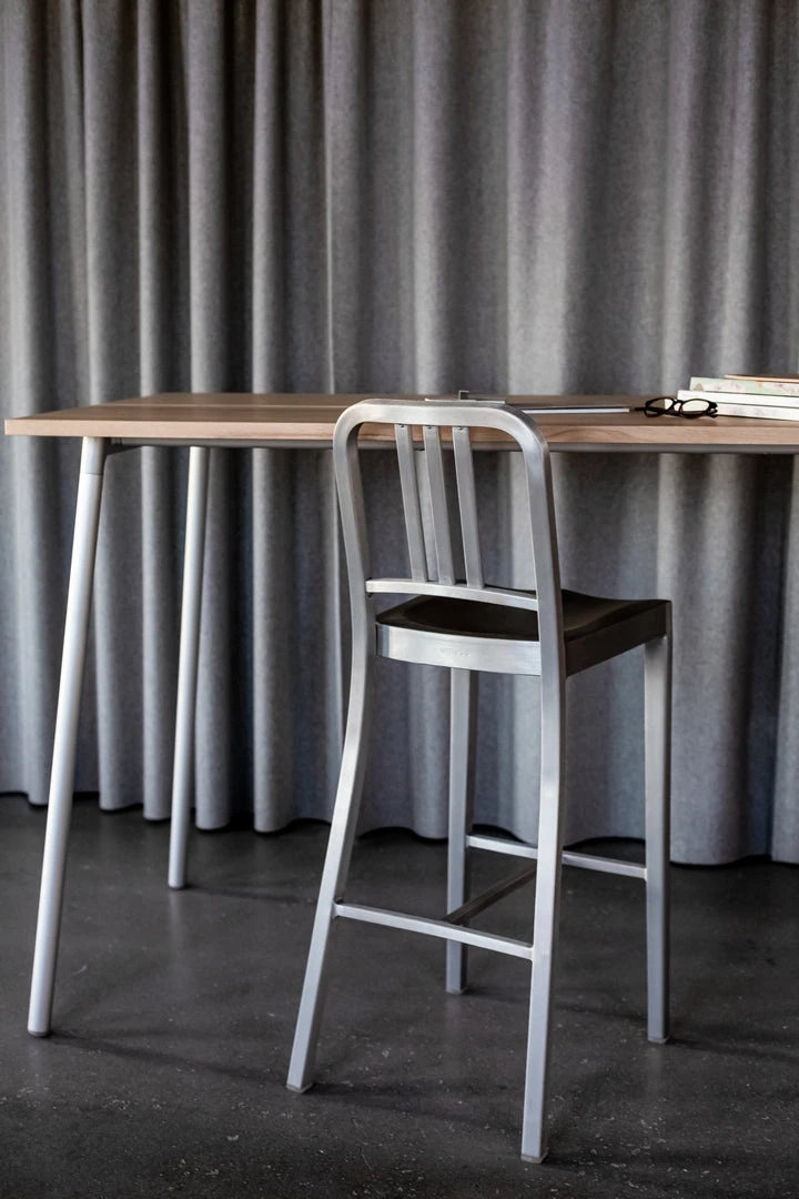 Emeco Furniture 111 Navy Recycled Barstool 4 Emeco Furniture 111 Navy Recycled Barstool