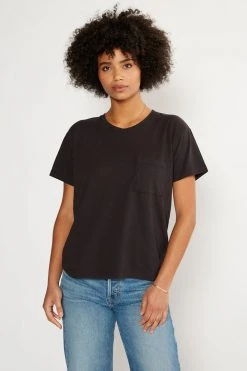 ÉTICA Avril Black Pocket Tee New Arrivals