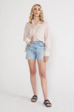 ÉTICA New Arrivals Fern High Rise Short - Rip Current