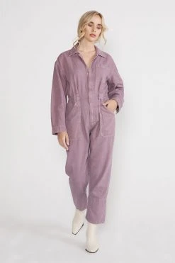 ÉTICA New Arrivals Kingsley Utility Jumpsuit - Purple Dove 9 ÉTICA New Arrivals Kingsley Utility Jumpsuit - Purple Dove