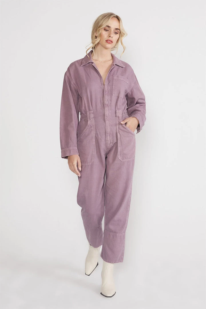 ÉTICA New Arrivals Kingsley Utility Jumpsuit - Purple Dove 6 ÉTICA New Arrivals Kingsley Utility Jumpsuit - Purple Dove