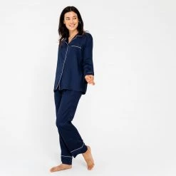 Ettitude Bamboo Lyocell Pajama Pants - Blue Nights